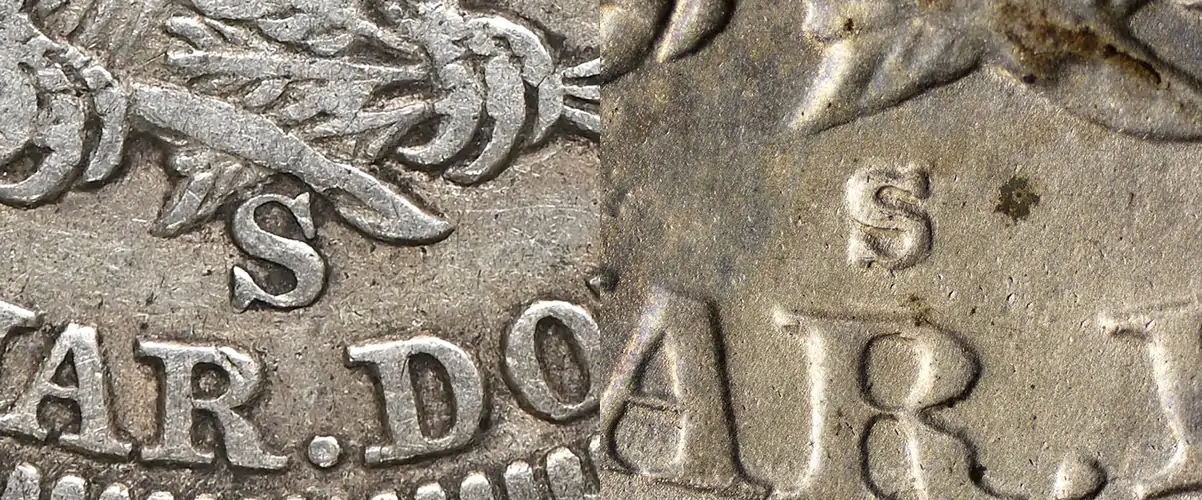 Counterfeit-Detection:-1861-S-Seated-Liberty-Quarter