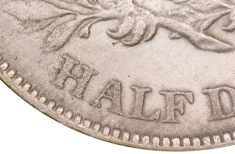 Counterfeit-Detection:-1873-Seated-Liberty-Half-Dollar