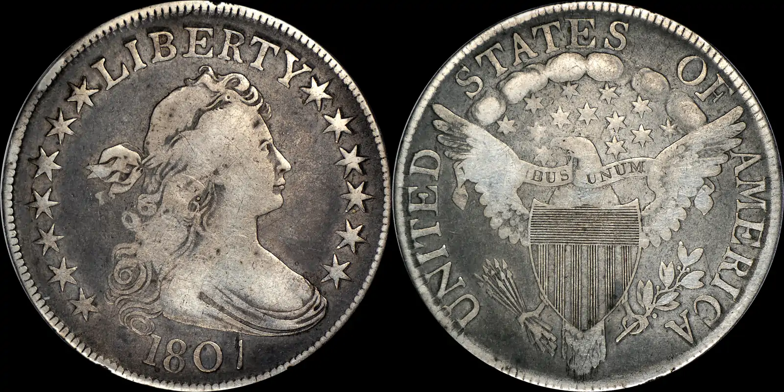 Counterfeit-Detection:-1801-Draped-Bust-Half-Dollar-Is-Really-An-Altered-1807