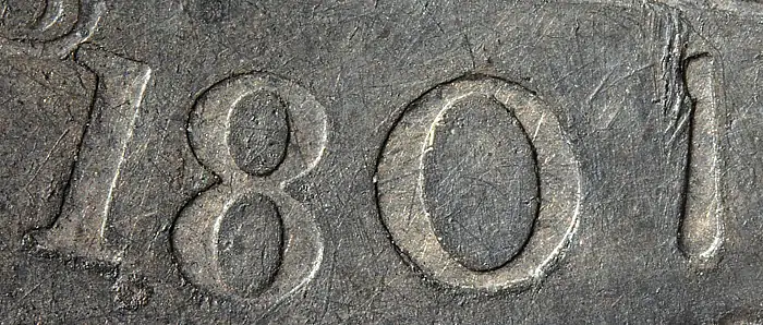 Counterfeit-Detection:-1801-Draped-Bust-Half-Dollar-Is-Really-An-Altered-1807