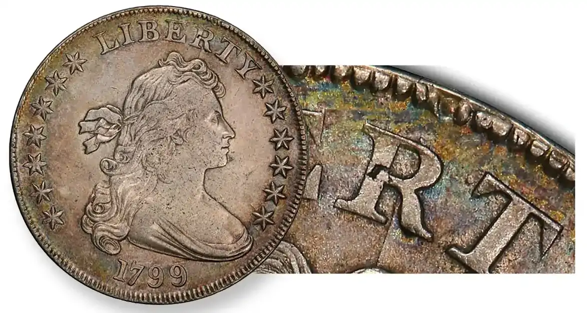 Counterfeit-Detection:-1799-Draped-Bust-Dollar
