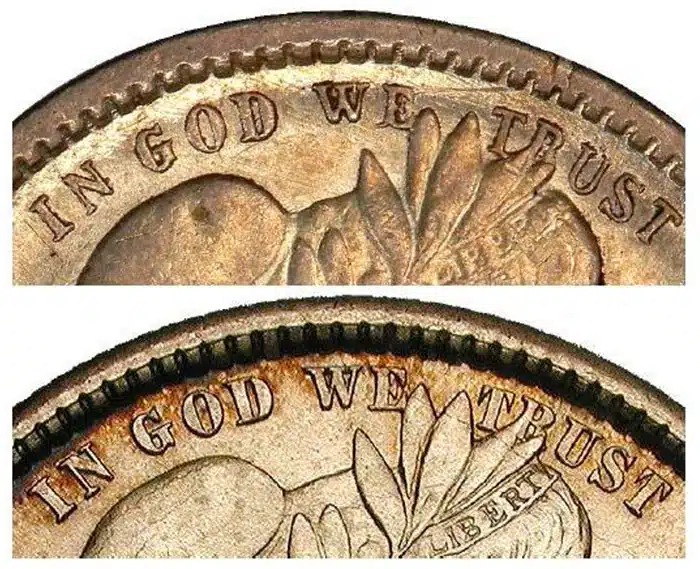 Counterfeit-Detection:-1899-Barber-Quarter-Doubled-Die-Reverse-/-DDR