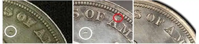 Counterfeit-Detection:-1849-Seated-Liberty-Dollar-Struck-Counterfeit