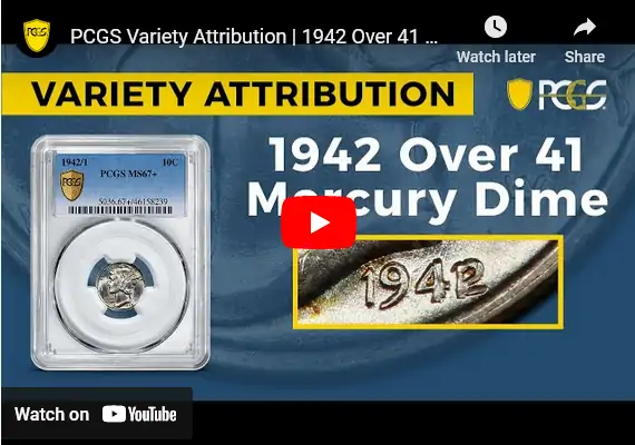 Video:-1942-Over-1941-Mercury-Dime-|-PCGS-Variety-Attribution