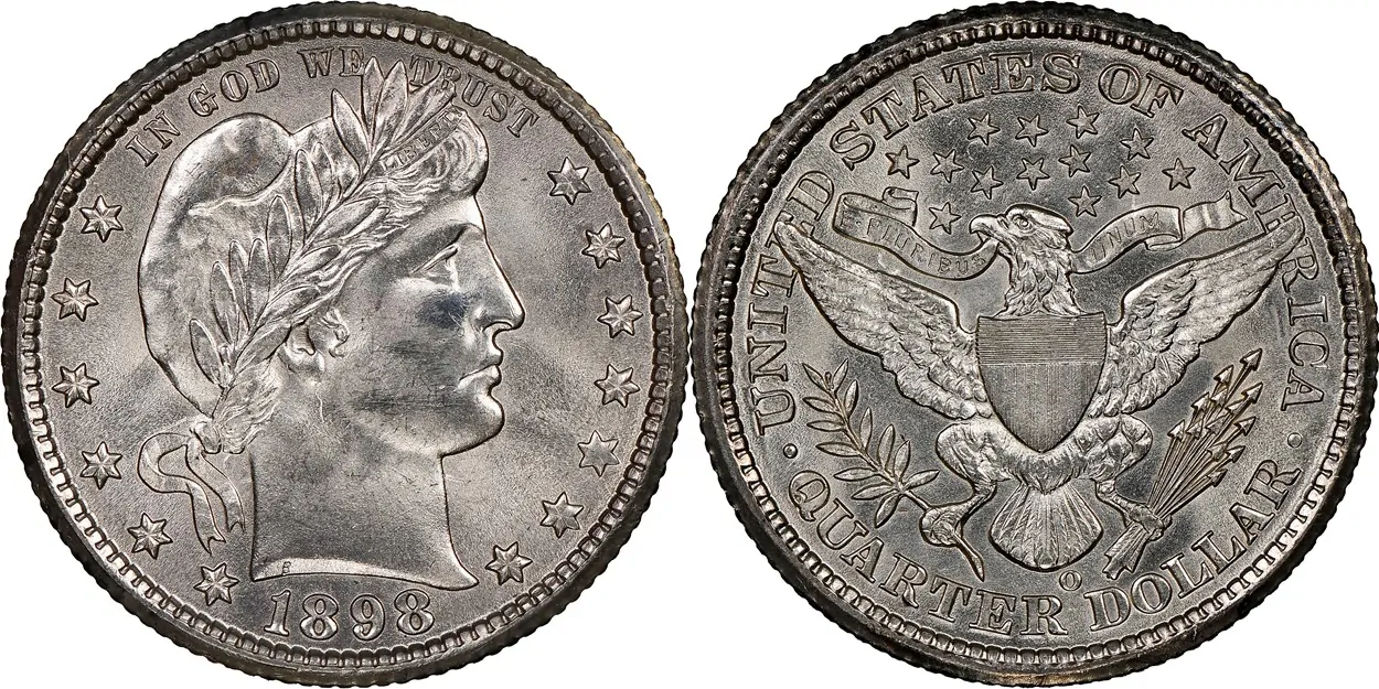 Counterfeit-Detection:-1898-O-Barber-Quarter