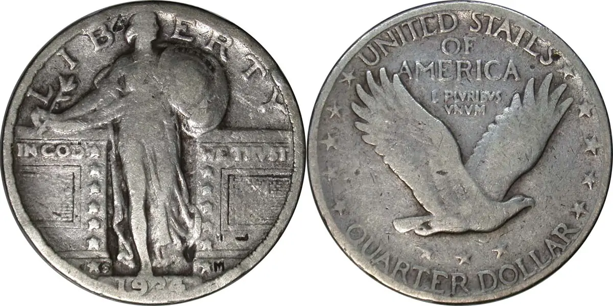 Counterfeit-Detection:-1924-S-Standing-Liberty-Quarter