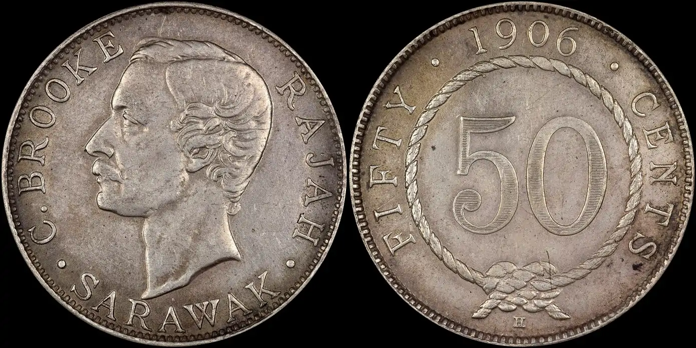 Counterfeit-Detection:-1900-H-And-1906-H-Sarawak-Malaysia-50-Cents