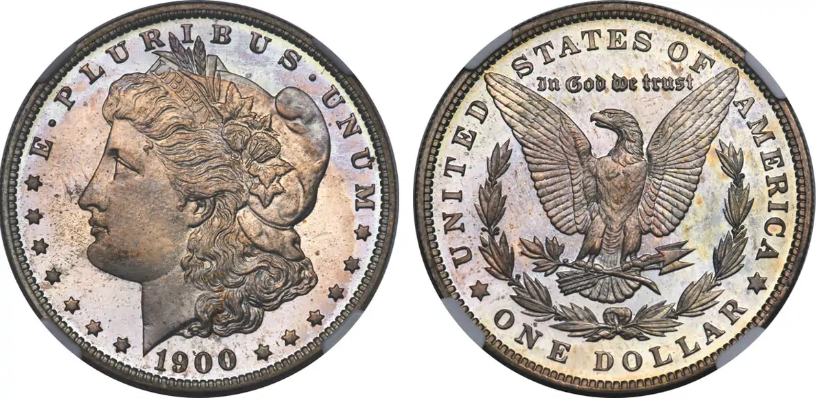 Eye-Candy:-1900-Morgan-Silver-Dollar-Proof-NGC-PR-68---Eliasberg-Collection