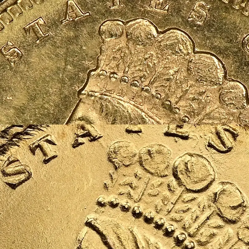 Counterfeit-Detection:-1868-Gold-Indian-Princess-Dollar