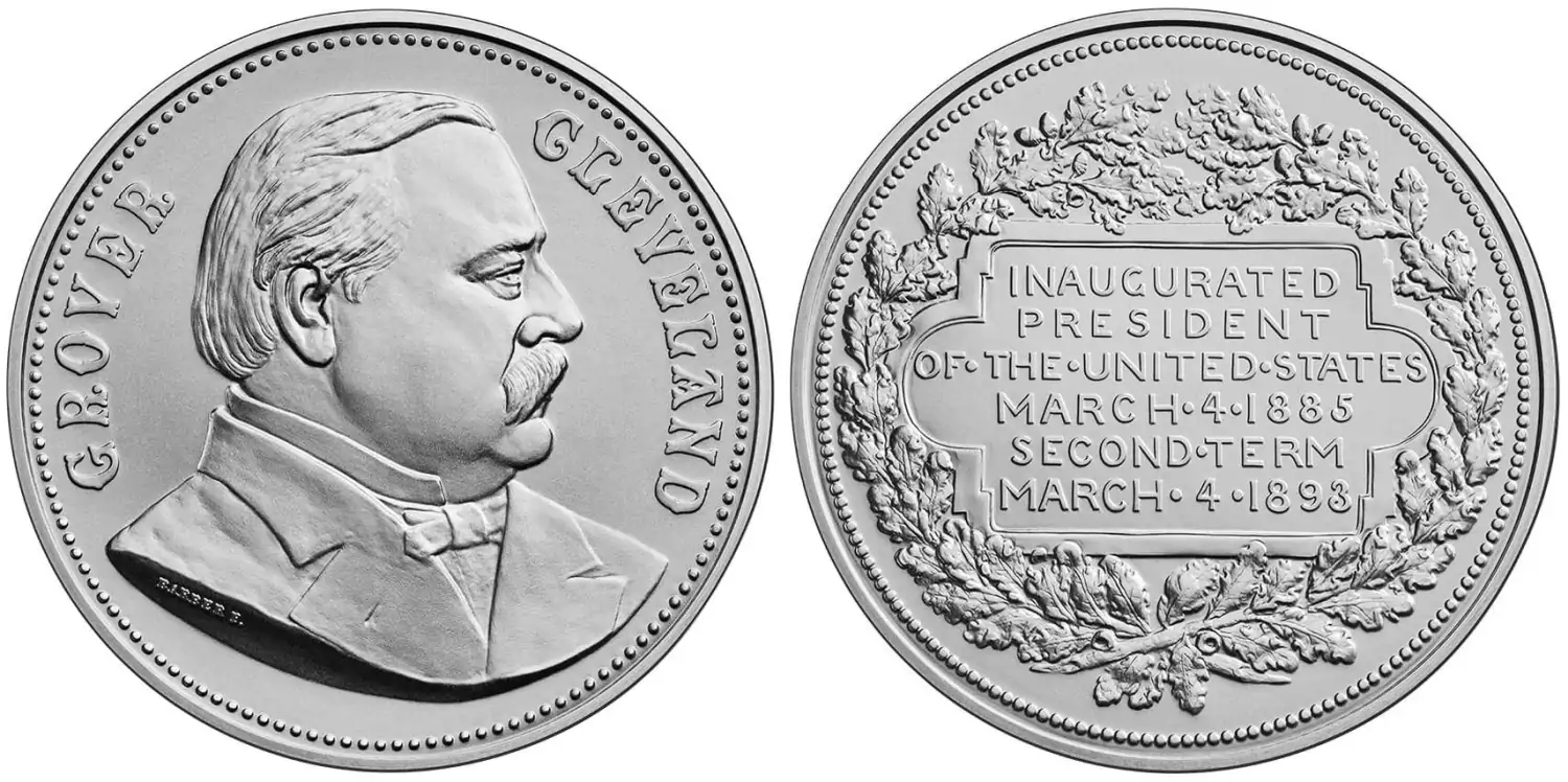 Presidential-Silver-Medal-Honoring-Grover-Cleveland-Available-October-2