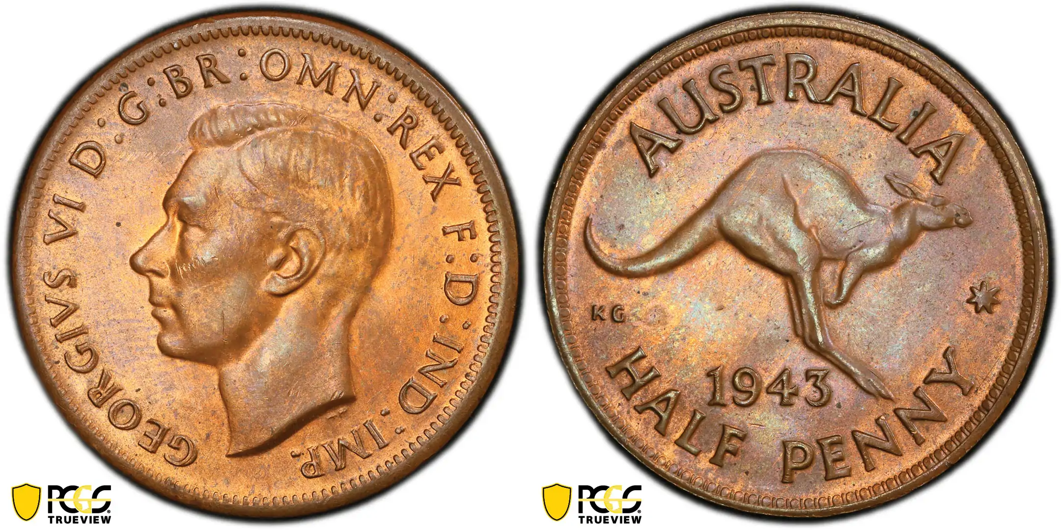 PCGS-Recognizes-Two-Scarce-Australian-Doubled-Dies:-1943-Half-Penny-And-1977-2-Cents