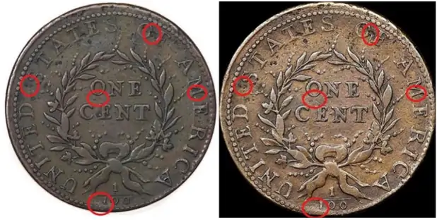 Counterfeit-Detection:-1793-S-5-Wreath-Large-Cent-+-1-Page-Attribution-Guide