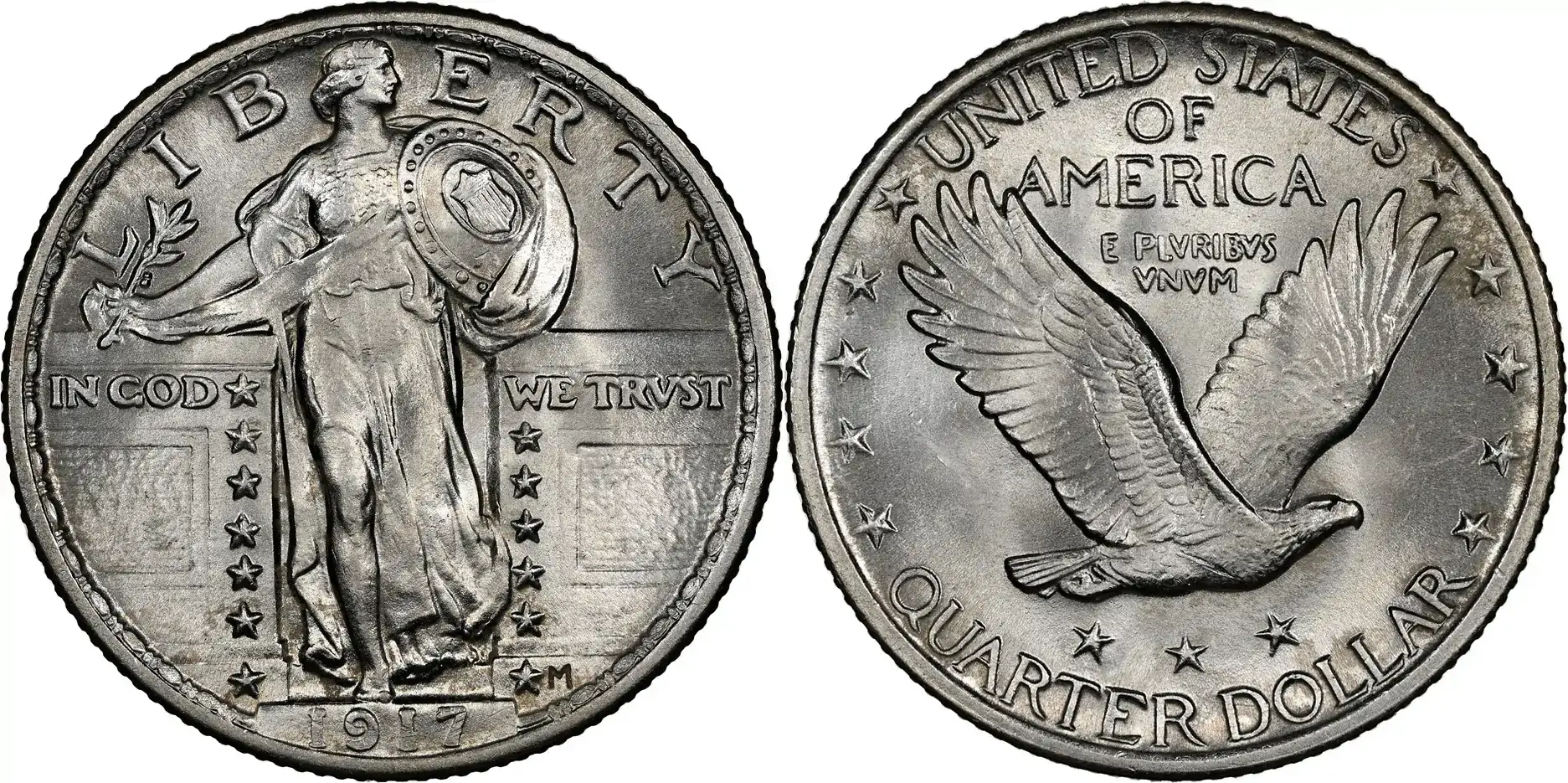 Counterfeit-Detection:-1917-Standing-Liberty-Quarter