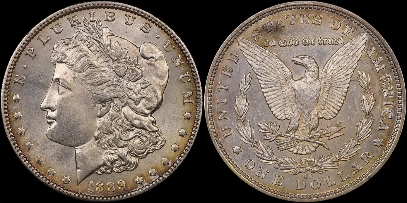 Counterfeit-Detection:-1889-CC-Morgan-Dollar-With-Joined-Halves