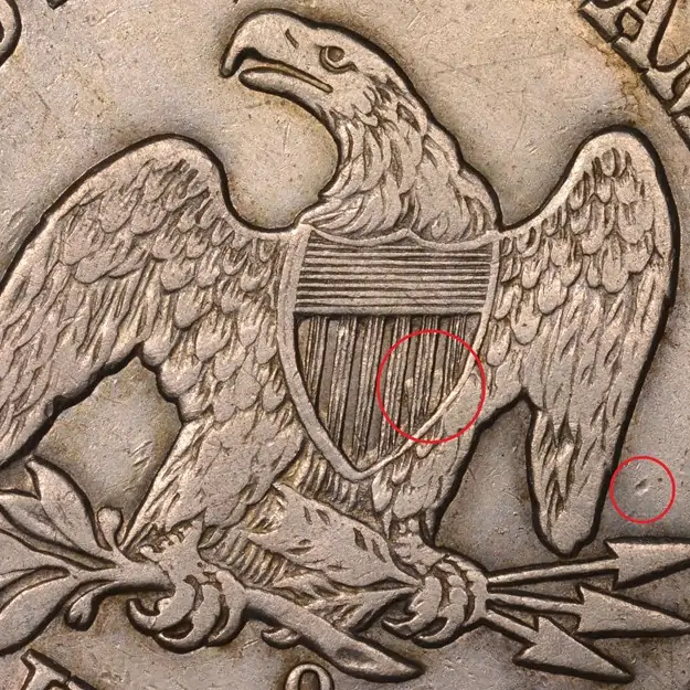 Counterfeit-Detection:-1854-O-Arrows-Seated-Liberty-Half-Dollar