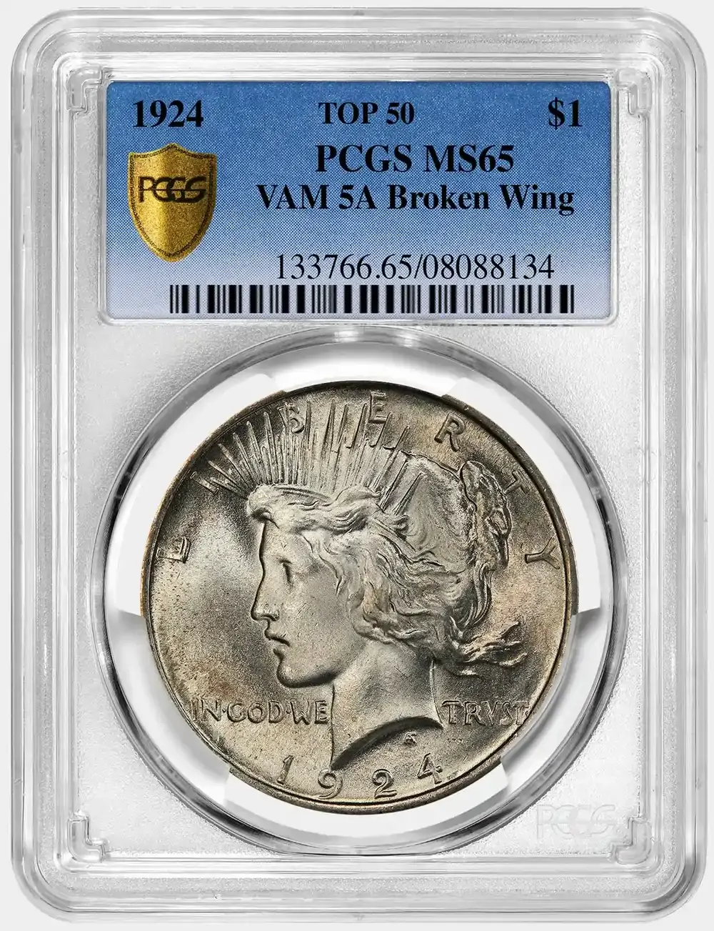 1924-Peace-Dollar-Top-VAM-5A-Broken-Wing--PCGS-MS-65