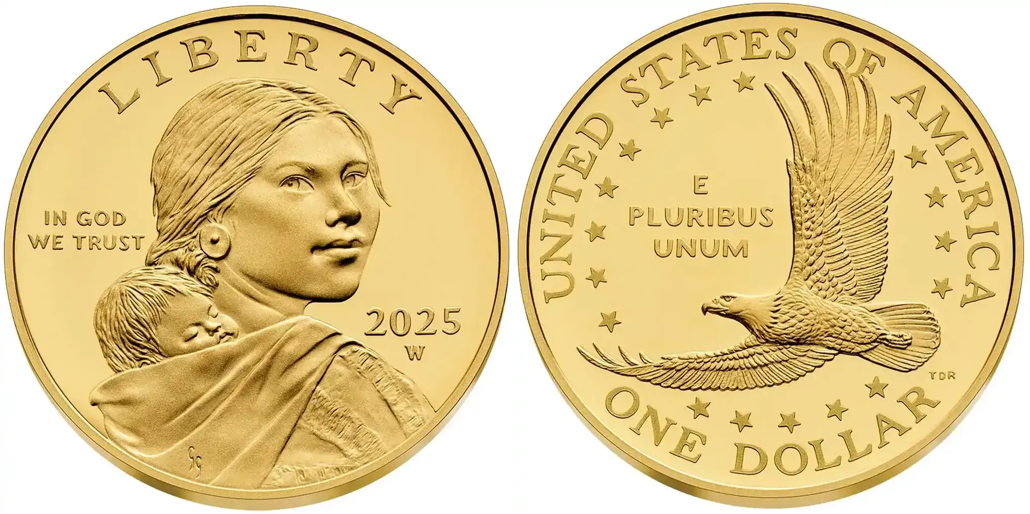 25th-Anniversary-Sacagawea-2025-Golden-Dollar-24k-One-Half-Ounce-Gold-Proof-Coin-Available-July-31