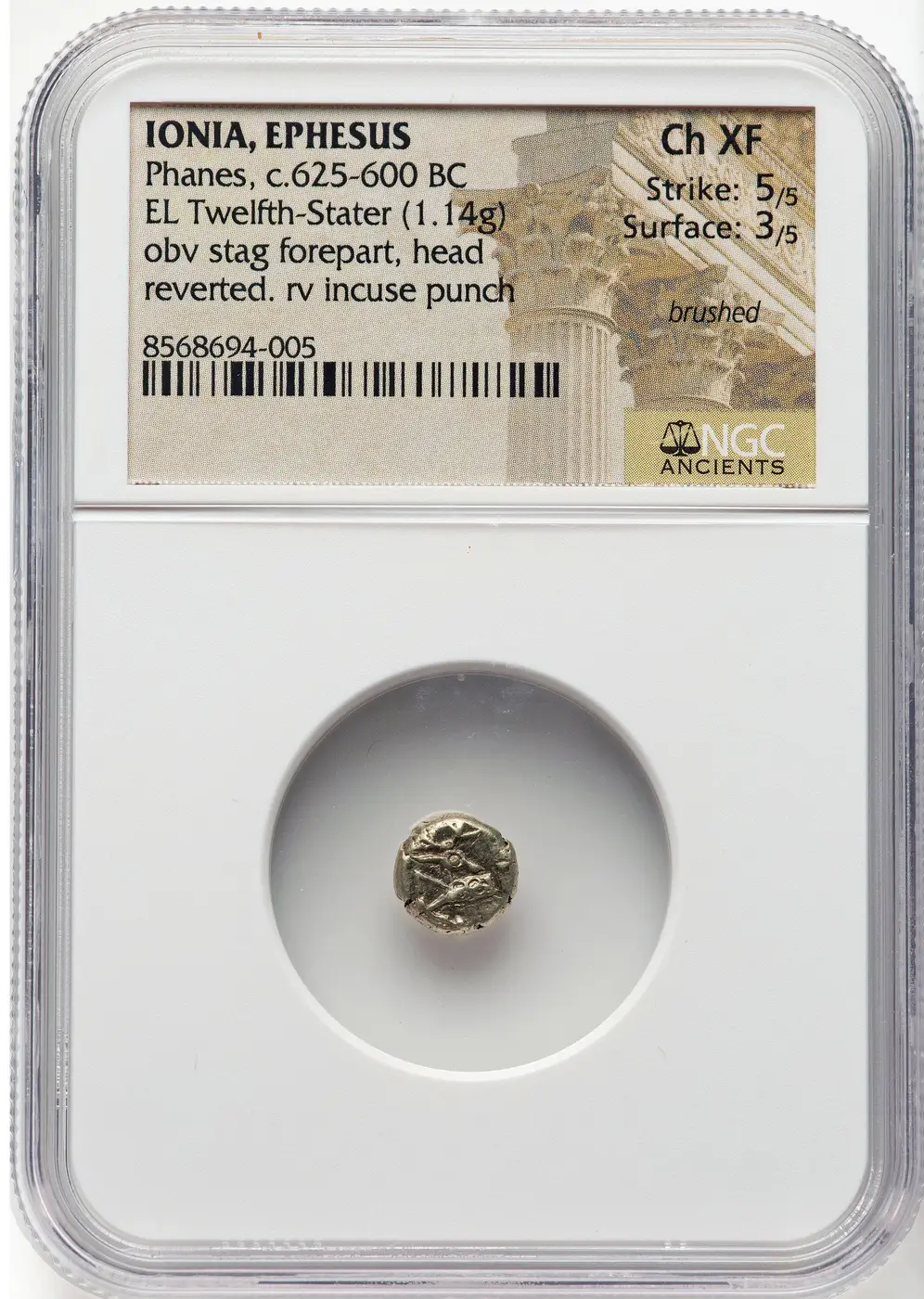 Ionia,-Ephesus-Electrum-Twelfth-Stater-Issued-C.-625-600-B.-C.-NGC-Choice-XF