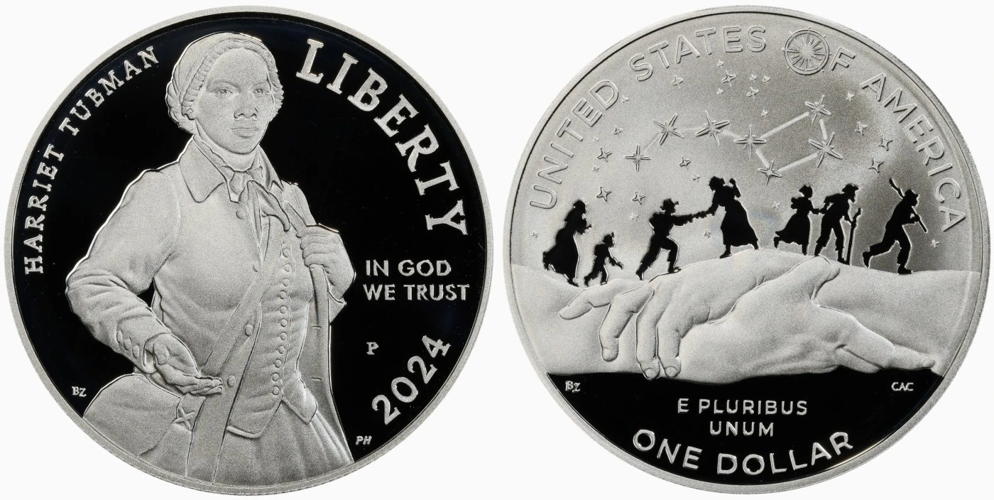 2024-P-Proof-Harriet-Tubman-$1-Commemorative-First-Strike-PR-70-DCAM