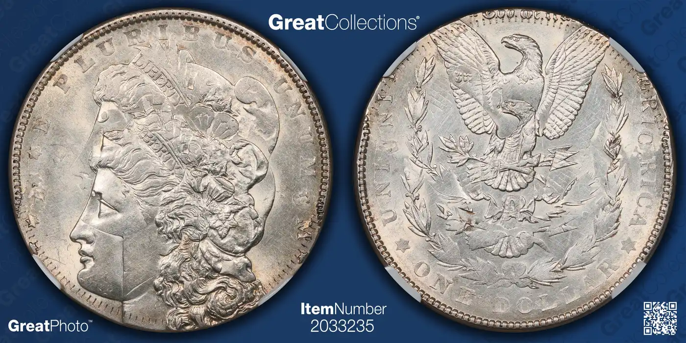 1887-Morgan-Dollar-With-Double-Strike-Offered-By-Greatcollections,-Weinberg-Collection