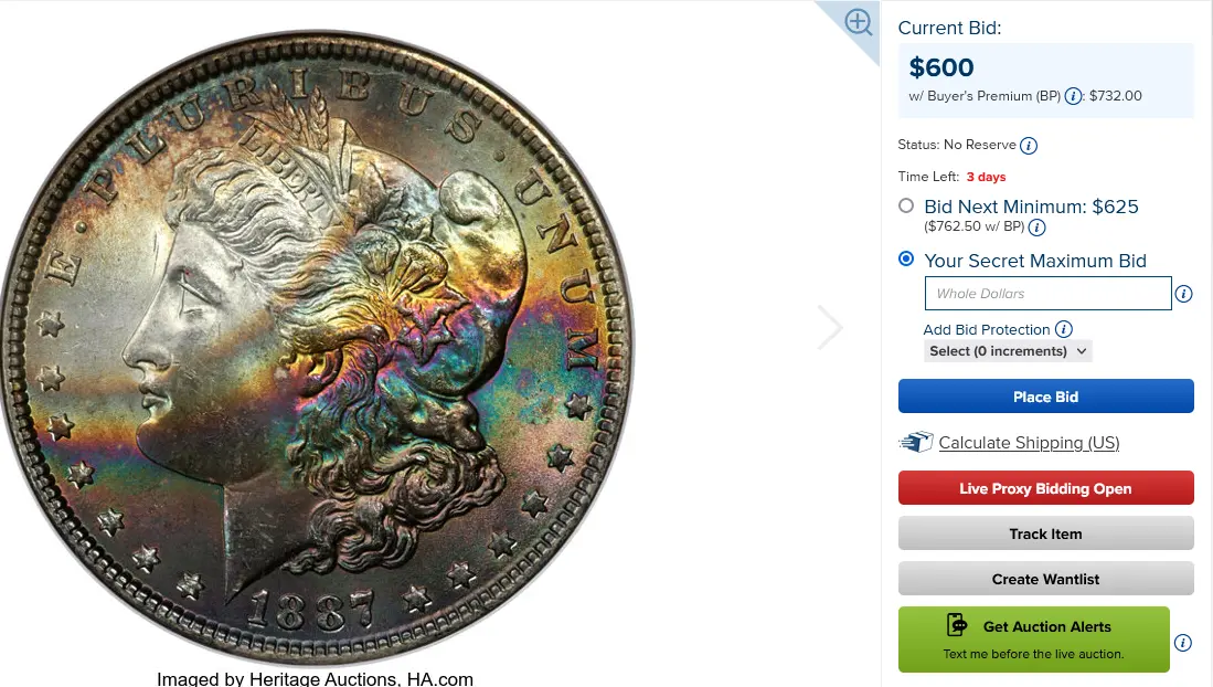 1887-Morgan-Dollar-Rainbow-Toned-NGC-MS-65