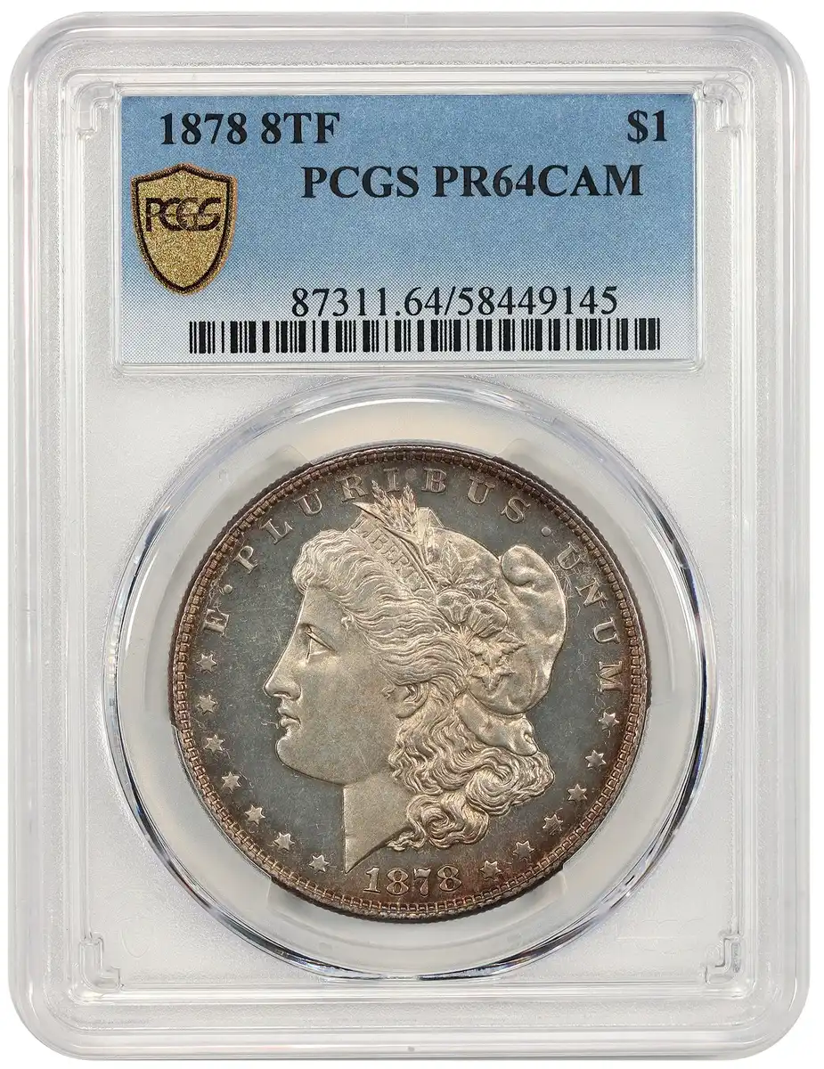 1878-Morgan-Dollar-Proof-8-Tail-Feathers-PCGS-PR-64CAM
