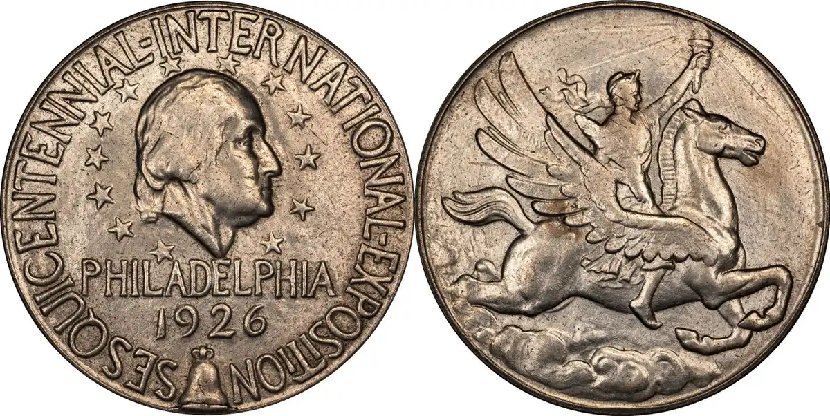 1926-So-Called-Dollar,-US-Sesquicentennial-Exposition,-Nickel,-Hk-454