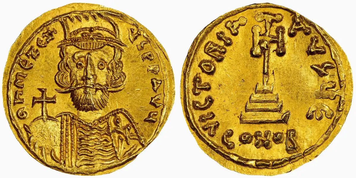 668-669-A.d.-Mezezius-Av-Solidus,-PCGS-MS-66,-Tyrants-Of-The-Golden-Horn-Collection