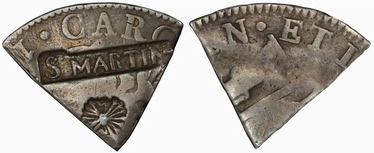 1817---1820-Saint-Martin-18-Stuivers,-PCGS-VF20,-One-Fifth-Of-An-8-Reales