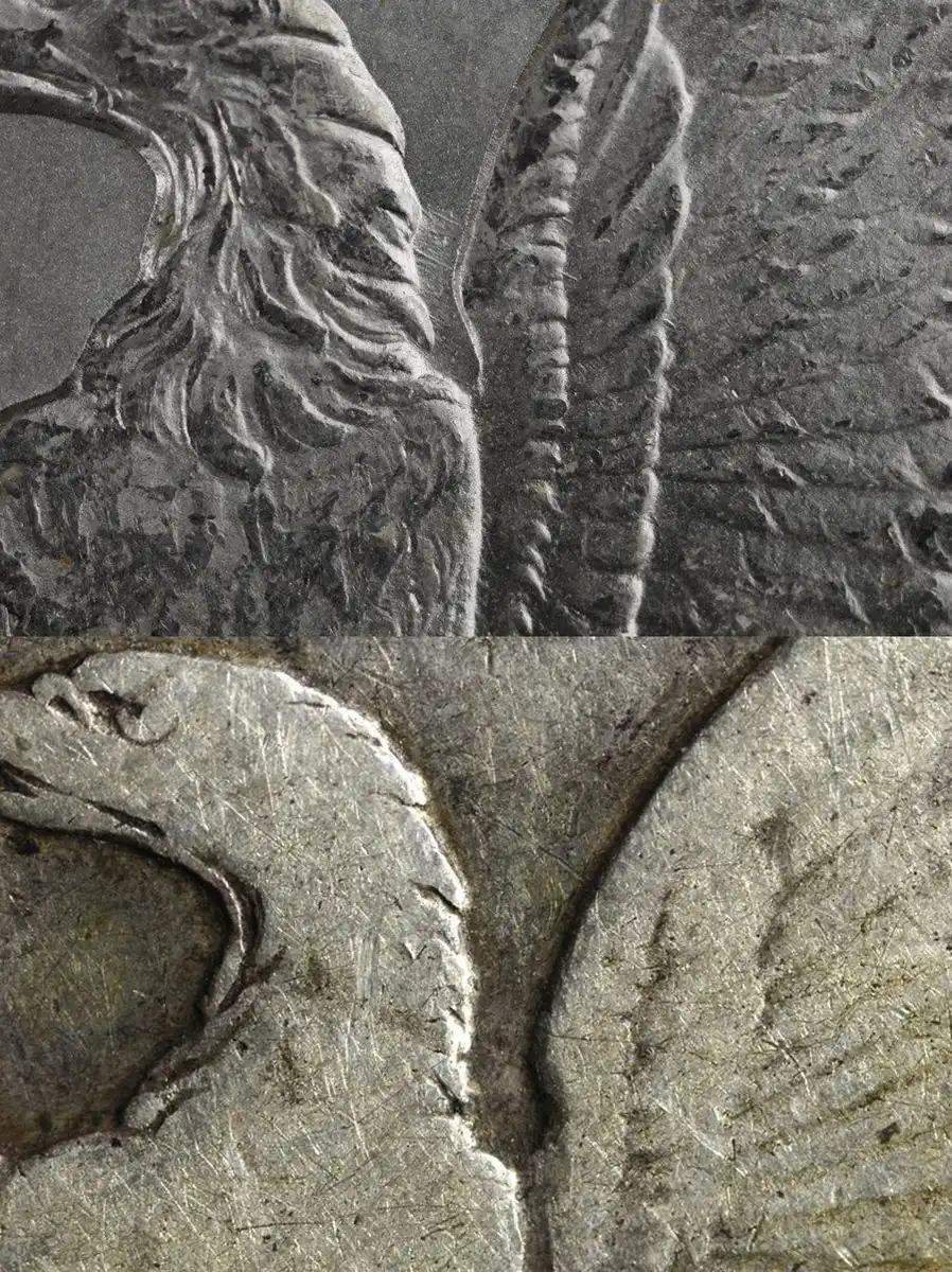 Counterfeit-Detection:-1893-O-Morgan-Dollar