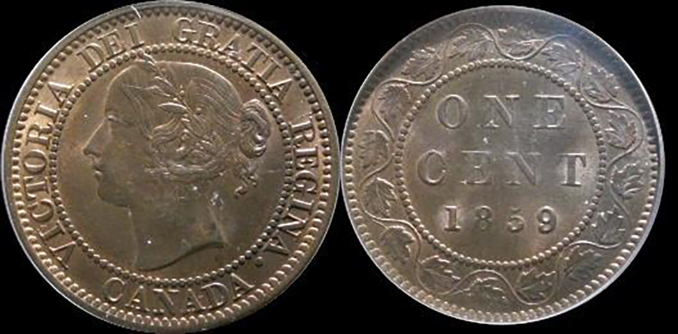 A-Comparison-Of-High-Grade-1859-W9/8-Cents