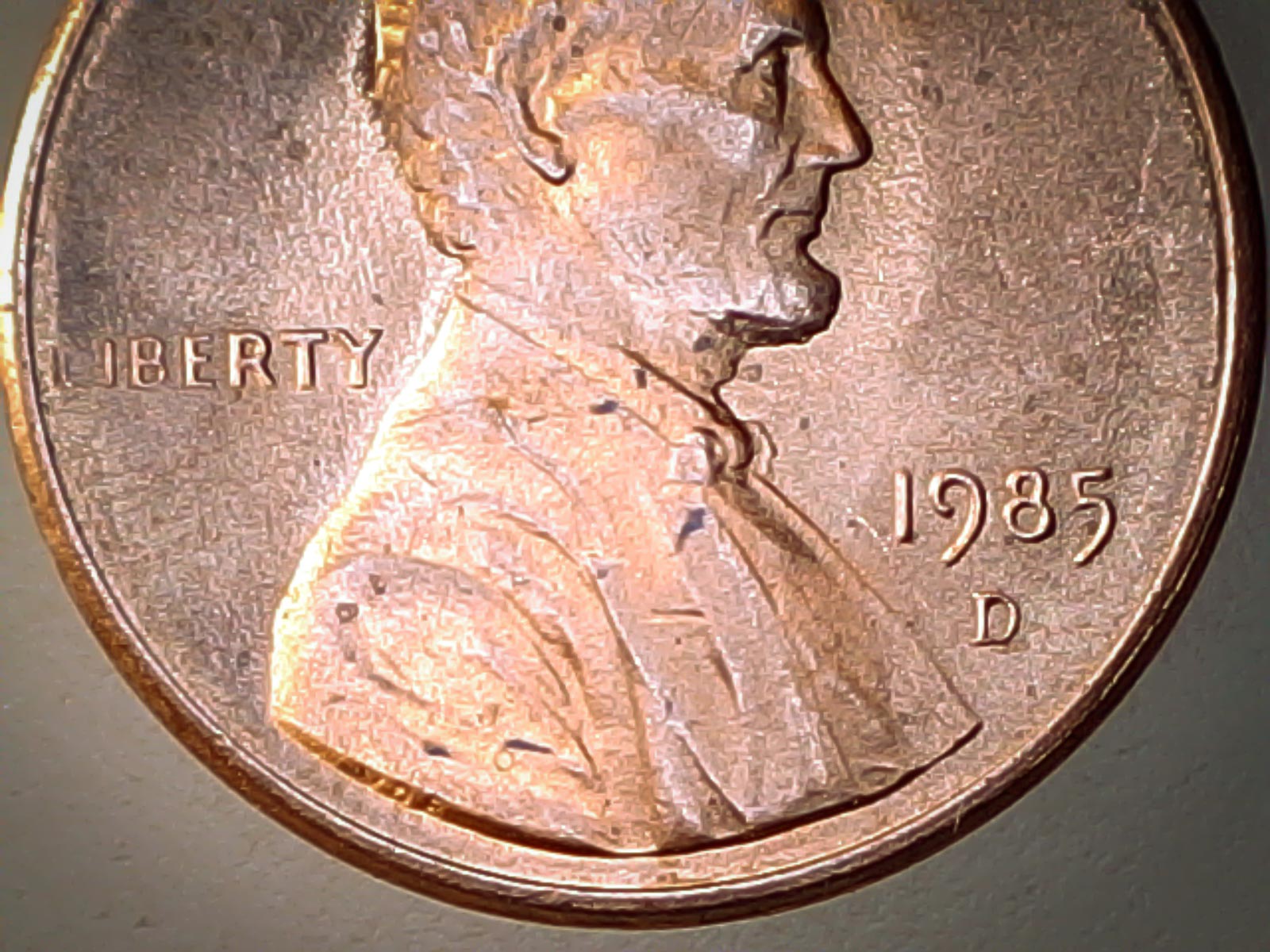 1985-D-Lincoln-Memorial-Cent-With-Weight-Of-2.67g