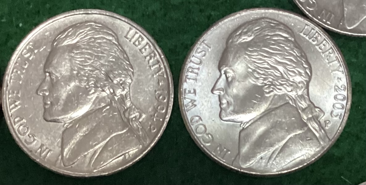 Interesting-Bluish-Silver-Toning-On-2000-2004-Nickels.