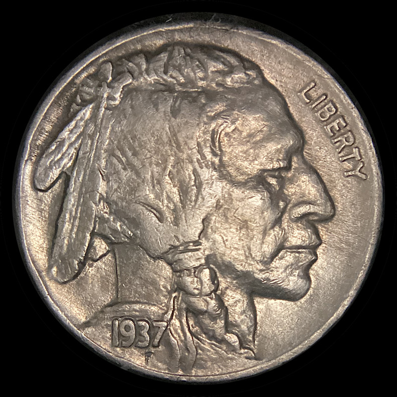 1937-Buffalo-Nickel.-Au,-Slider,-Low-MS?