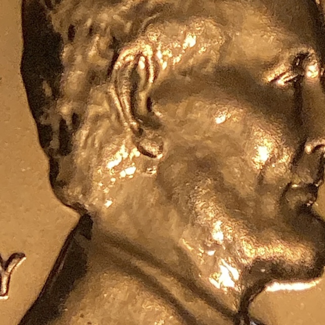 1962-Proof-Cent-With-Anomaly.-Gouge?-Clash?-Hubbed-In-Debris?
