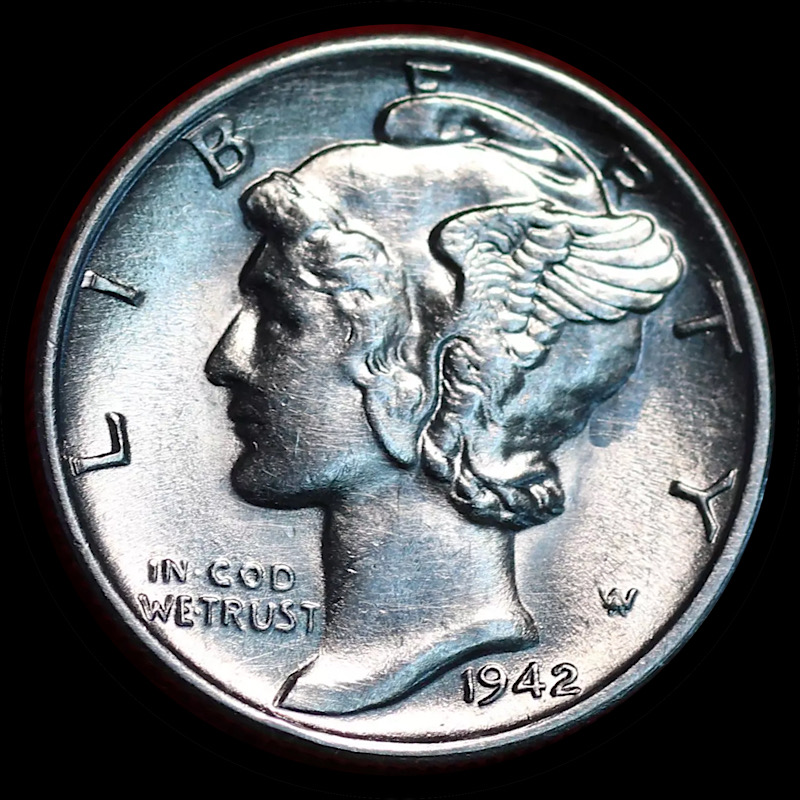 1942-S-Mercury-Dime-For-Grading,-FS-501-Imm.