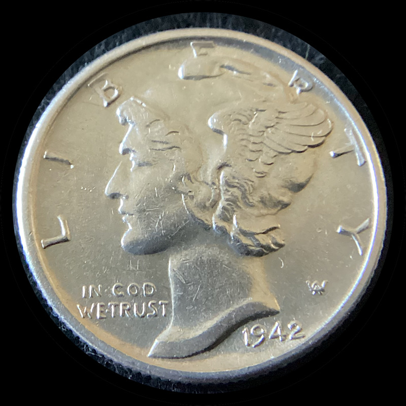 1942-S/S-Mercury-Dime-FS-502-For-Grading.
