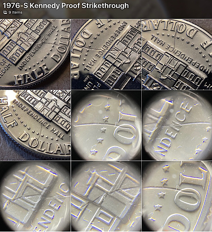 1976-S-Kennedy-Bicentennial-Proof:-Strike-Through-Or-Scratch?