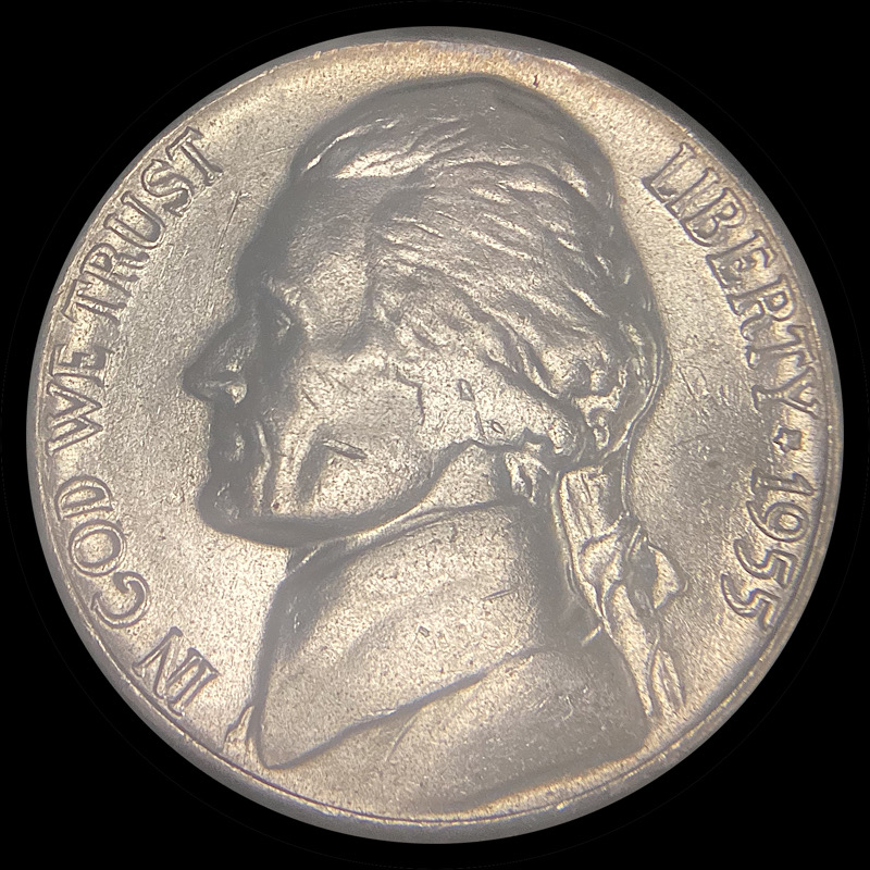 1955-D/D/S-Jefferson-Nickel,-Overmintmark-OMM-003.