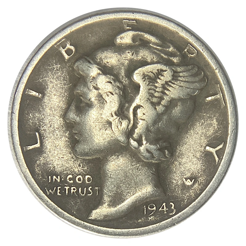 Circulated-1943-S-Mercury-Dime,-Trumpet-Tail-Large-S-FS-511-With-Dark-Patina.