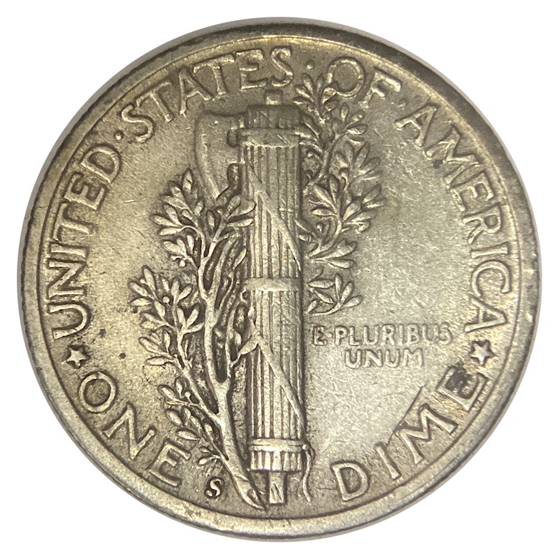Circulated-1945-S-Mercury-Dime,-Inverted-Mint-Mark-FS-504.
