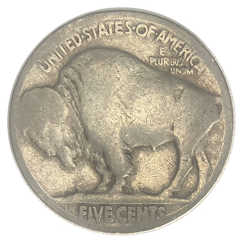 Buffalo-Nickel:-Working-On-A-Dateless-Nickel-With-Weak-Acid.