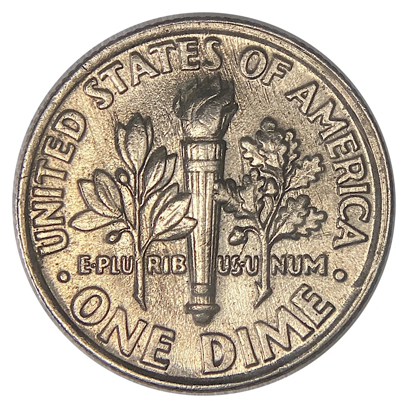 1993-P-Dime-With-Deep-Scratches,-Maybe-Feeder-Finger-Damage?