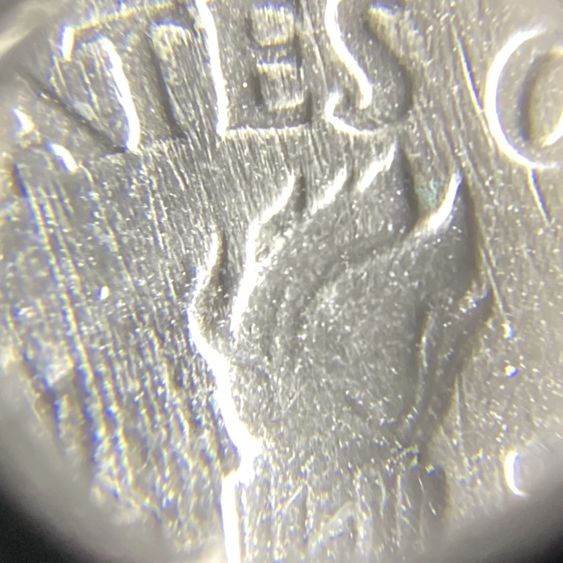 1993-P-Dime-With-Deep-Scratches,-Maybe-Feeder-Finger-Damage?