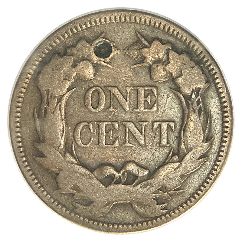 1857-Flying-Eagle-Cent-With-Hole