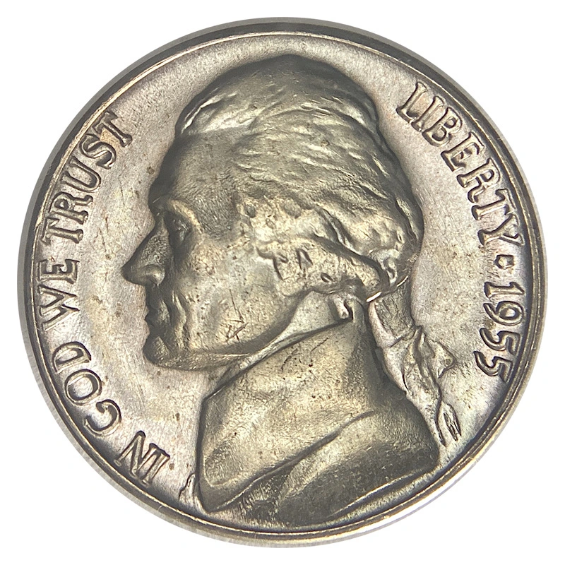 1955-D/S-Jefferson-Nickel,-Overmintmark-OMM-004.