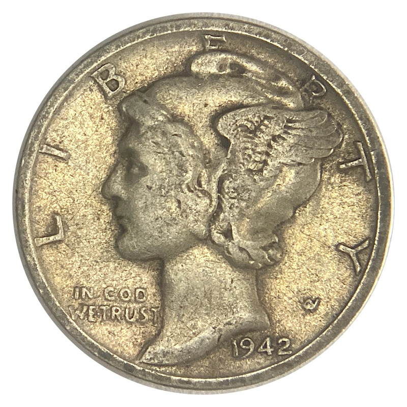 1942-S-Mercury-Dime,-Probable-Inverted-Mint-Mark-FS-501,-Circulated.