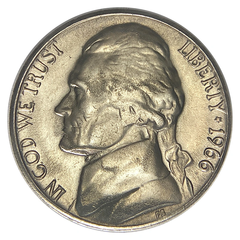 1966-Nickel-With-Ledge-On-Both-Rims,-Maybe-A-Weak-Strike.