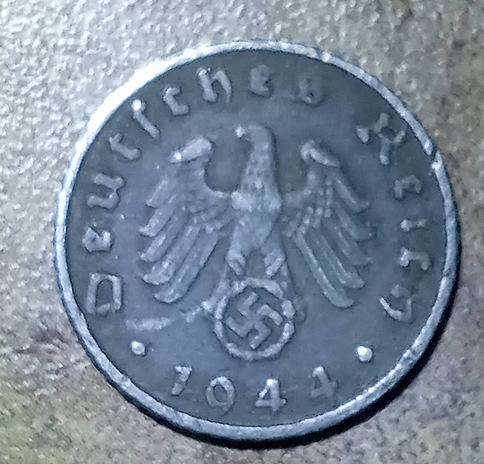 1944-German-Fenning-With-SS-Emblem