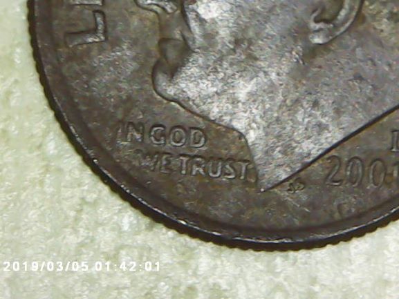 2001-D-Redish-Brown-Looking-Dime-What-Is-The-Cause-Of-This?